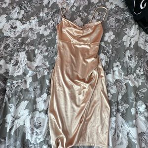 Small Peachy Pink Silk Dress